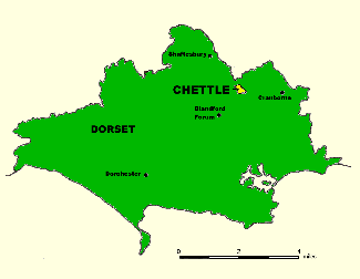 Location of Chettle within Dorset
