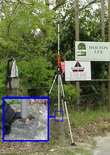 GPS rover at Holton Lee